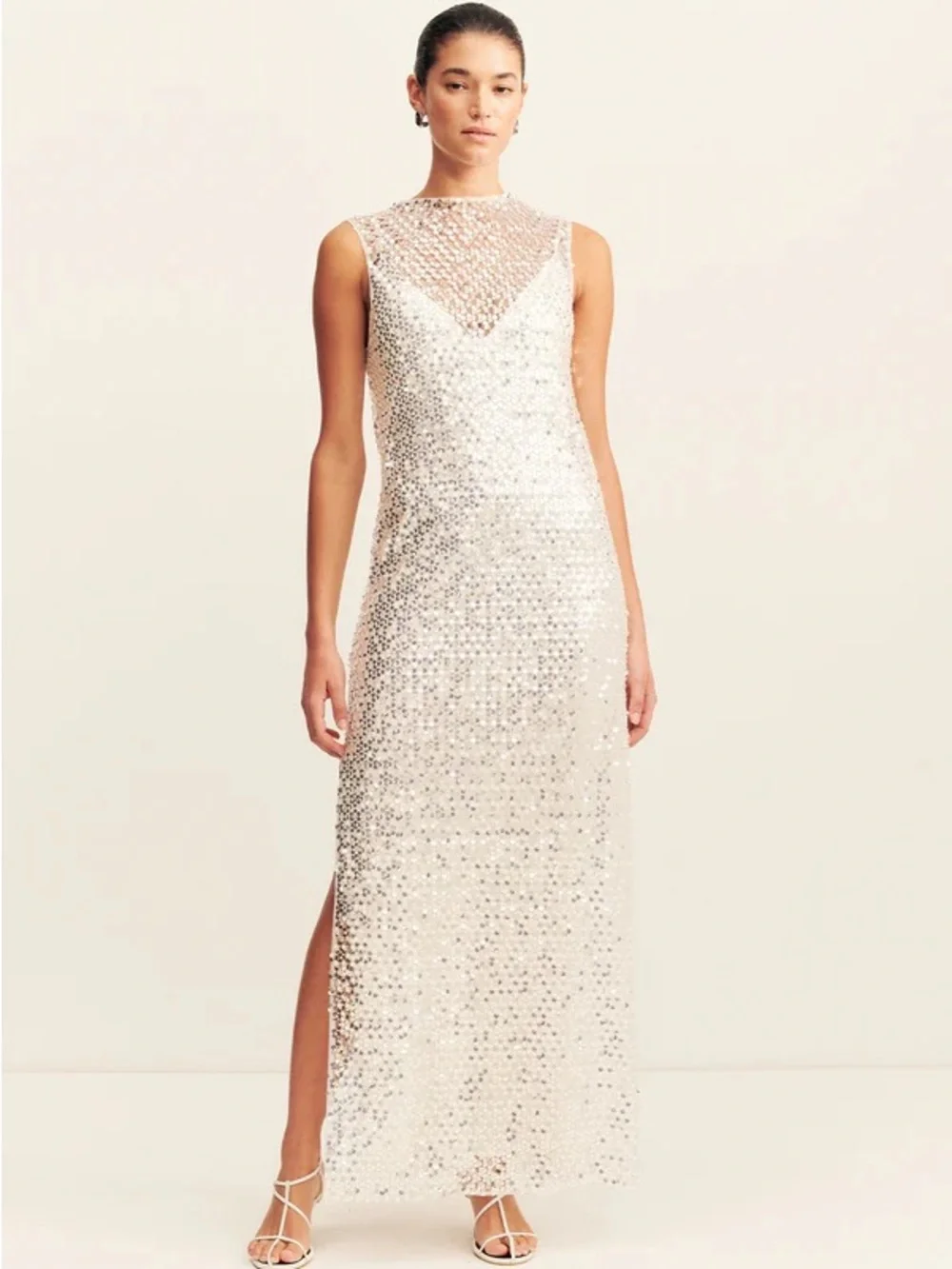 Shona Joy Asteri High Neck Sleeveless Maxi Dress - Picture 2 of 5